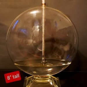 Firefly Refillable Liquid Bliss Round Glass Oil Candle